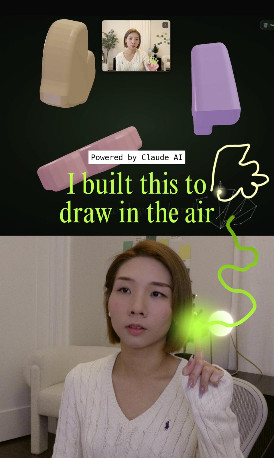 Claude AI - Air Canvas reel